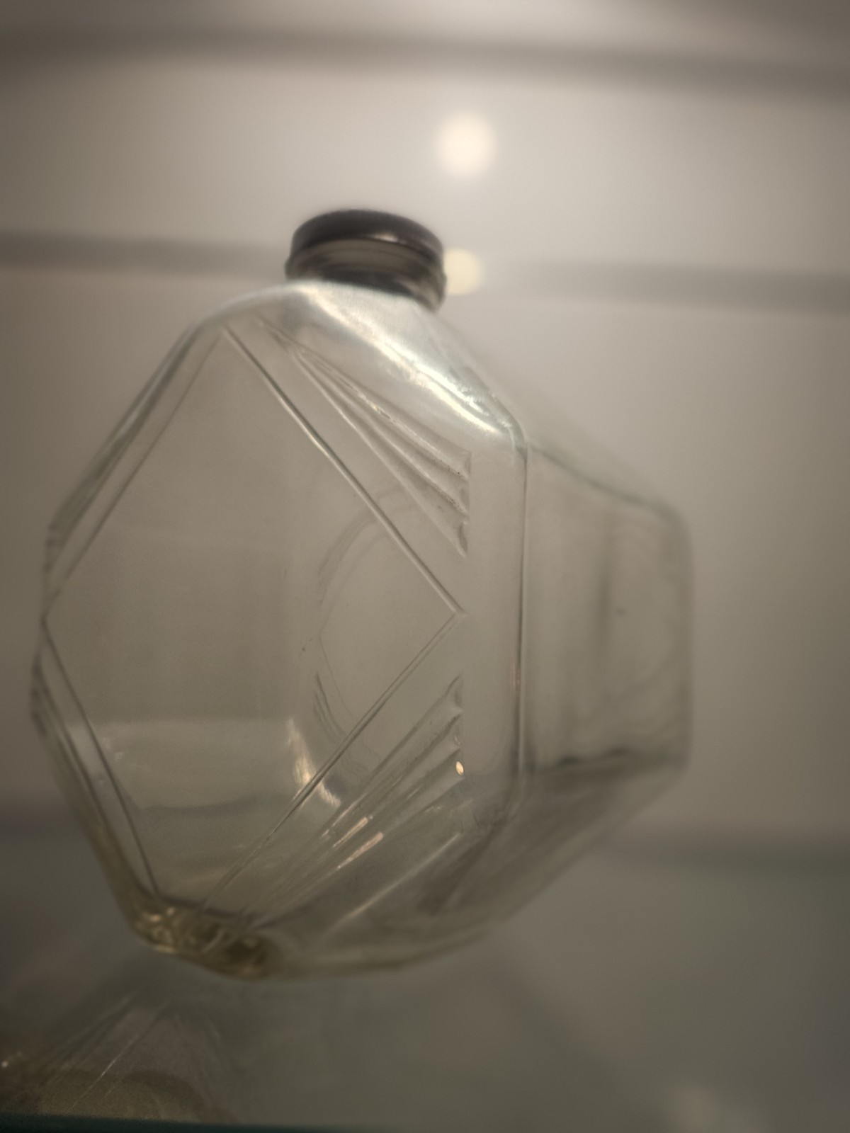 1932 Owens-Illinois Art Deco Glass Bottle w/ Metal Lid – Patent D860171932... 1932 Owens-Illinois Art Deco Glass Bottle w/ Metal Lid – Patent D860171932...