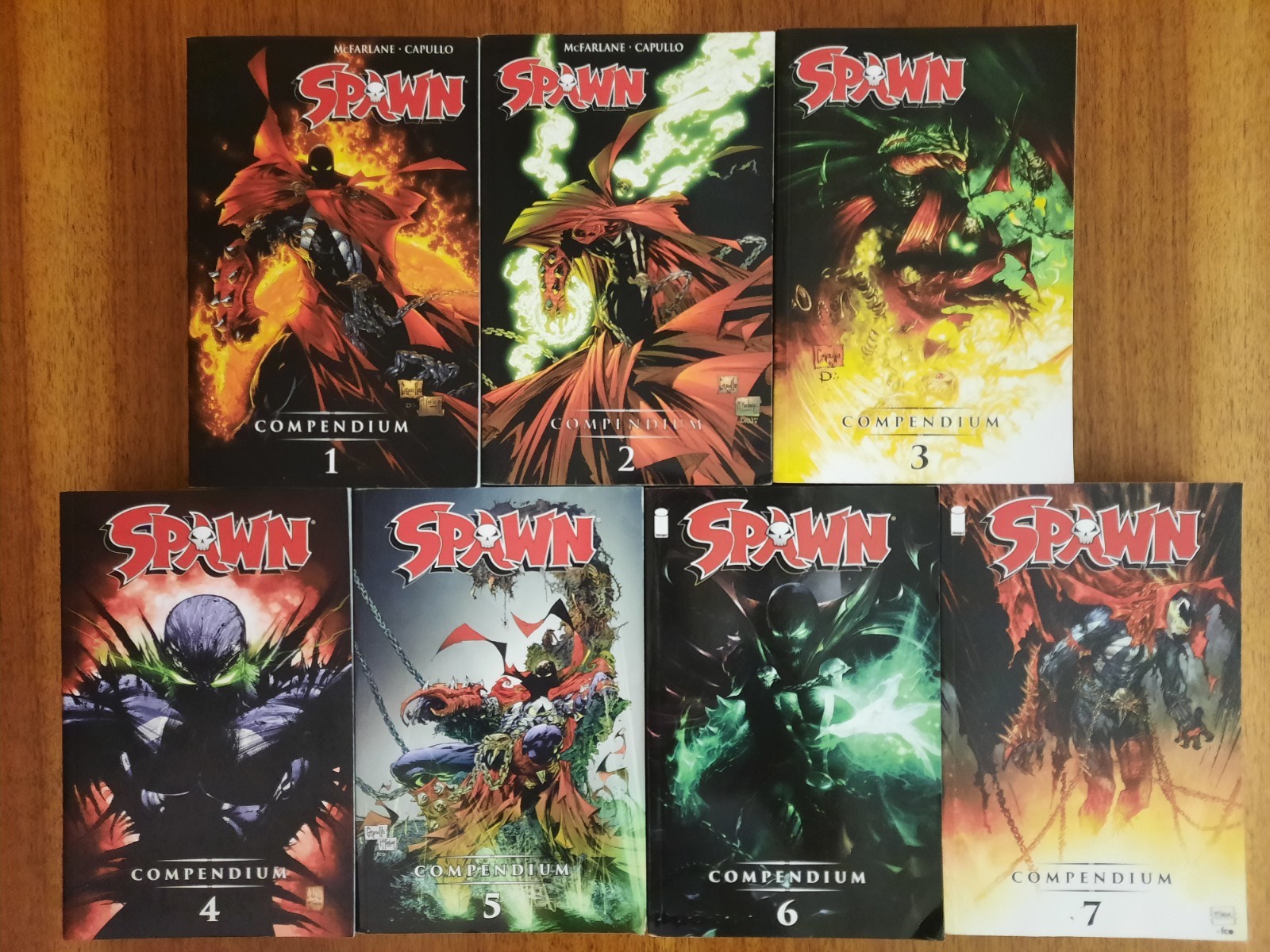 Spawn Compendium Vol 1-7 Complete TPB Set ~ HTF Spawn Compendium Vol 1-7 Complete TPB Set ~ HTF