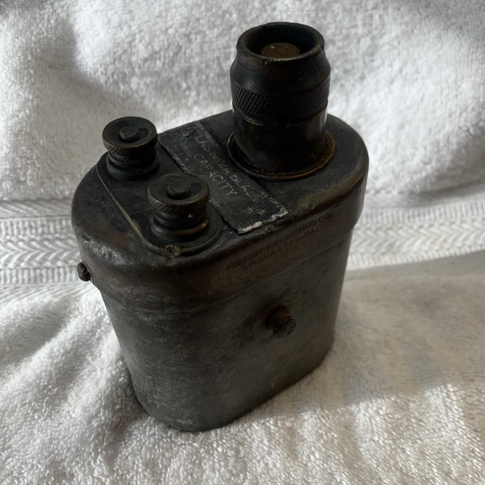 Antique ATLAS No 2-A BLASTING MACHINE DYNAMITE DETONATOR  1930 Patent MINING WW2