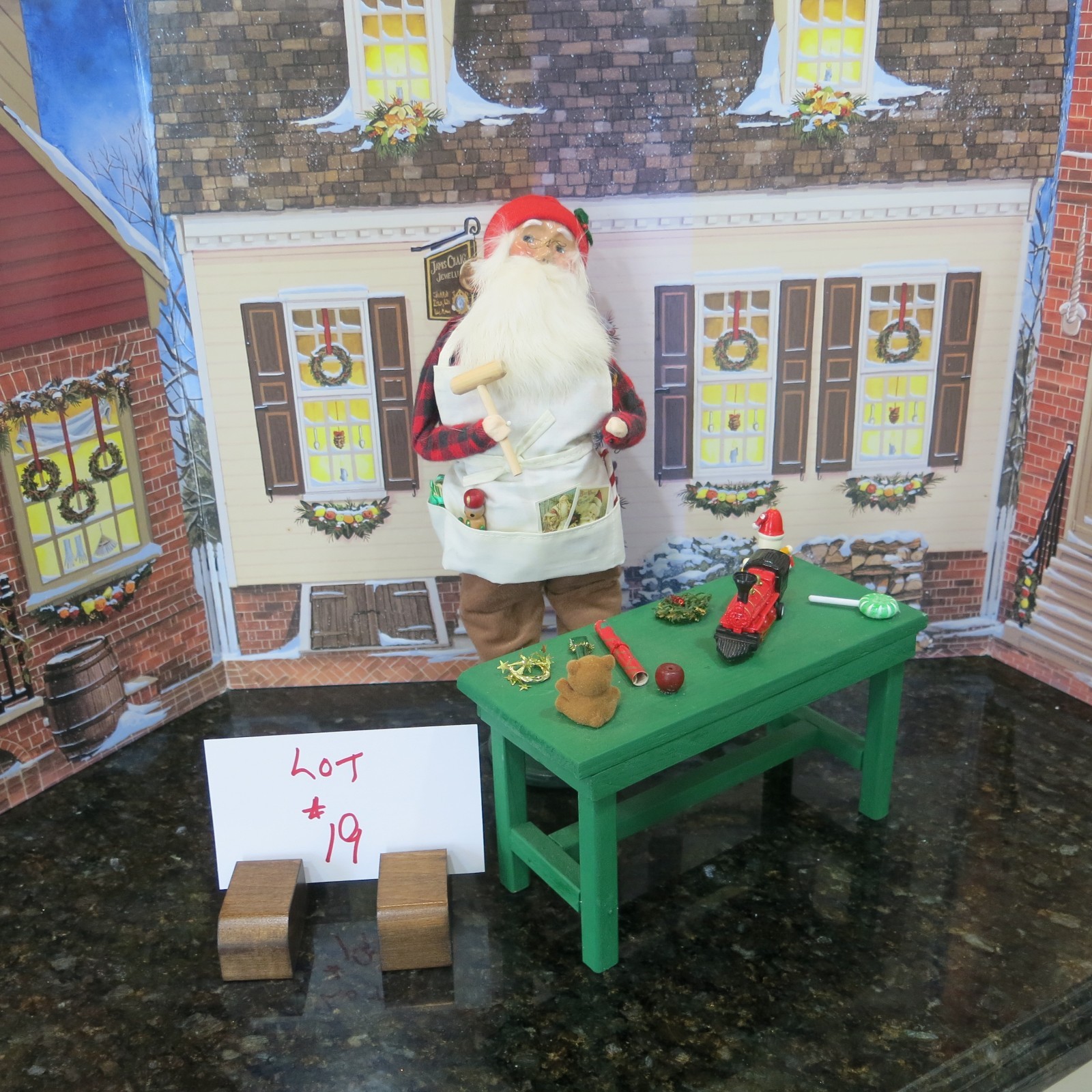 Byers Choice Working  Santa with Table  $65.00 (Lot 19)