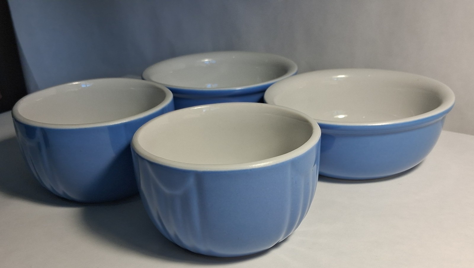 Vintage HALL China Company Set of Four Serving Bowls (2 Bigger, 2 Smaller) Vintage HALL China Company Set of Four Serving Bowls (2 Bigger, 2 Smaller)