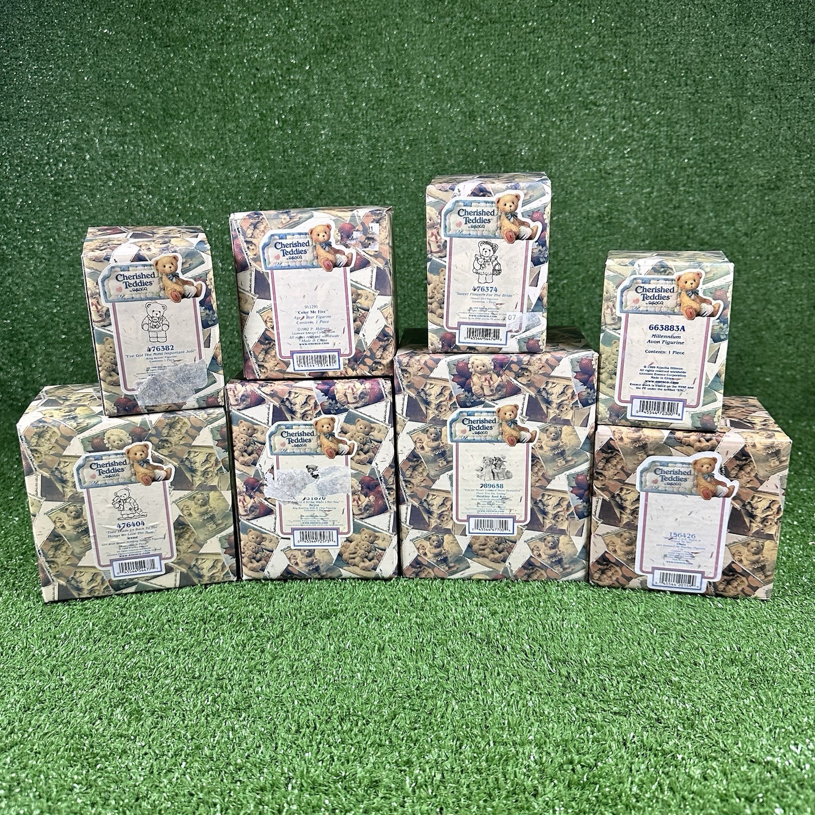 Cherished Teddies Lot of 9 Enesco Figurines New Box COA Wedding Teacher Birthday Cherished Teddies Lot of 9 Enesco Figurines New Box COA Wedding Teacher Birthday