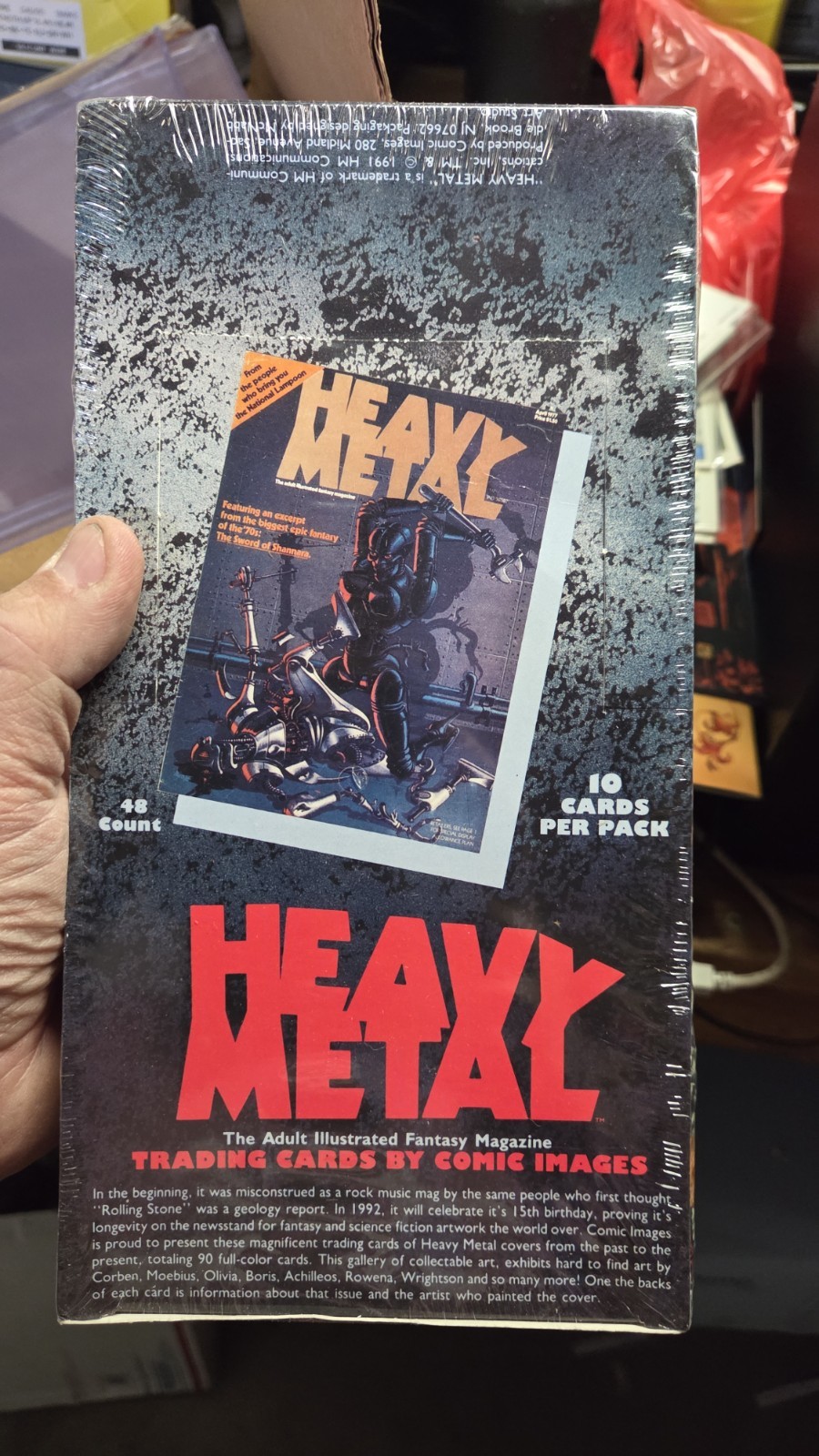 1991 Comic Images Heavy Metal Covers Trading Card Box Sealed (48 Packs) 1991 Comic Images Heavy Metal Covers Trading Card Box Sealed (48 Packs)