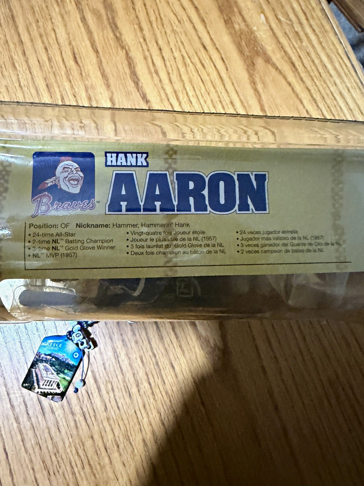 McFarlane Toys Hank Aaron Cooperstown Collection Figure MLB Hologram Bat McFarlane Toys Hank Aaron Cooperstown Collection Figure MLB Hologram Bat