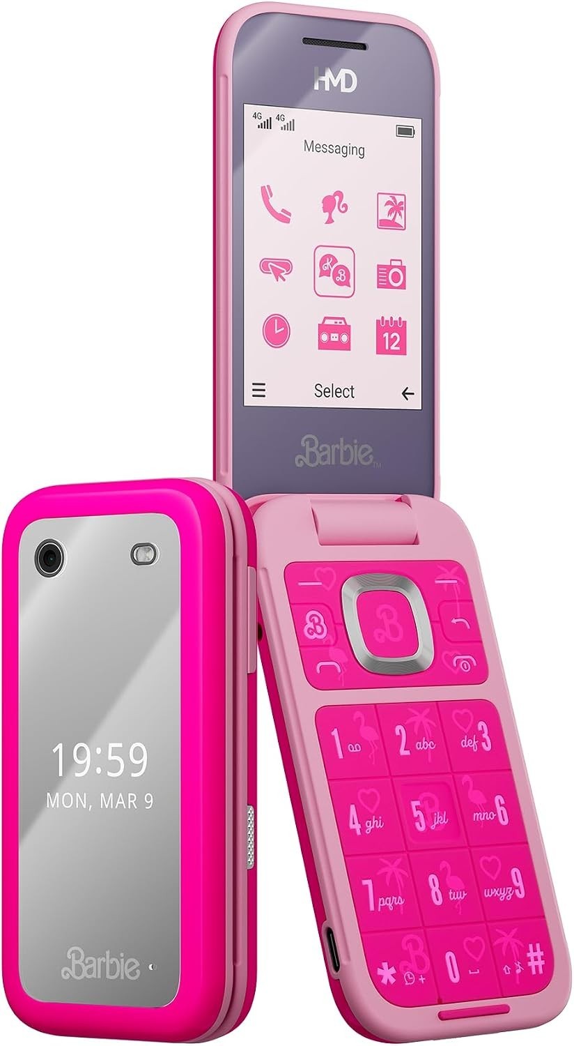 Barbie Phone | Flip | Unlocked | International Version | Pink Barbie Phone | Flip | Unlocked | International Version | Pink