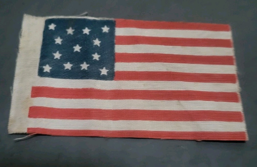 Old antique 13 Star Medallion US Parade Flag 19c 1860-1900 Centennial 1876 1800s Old antique 13 Star Medallion US Parade Flag 19c 1860-1900 Centennial 1876 1800s