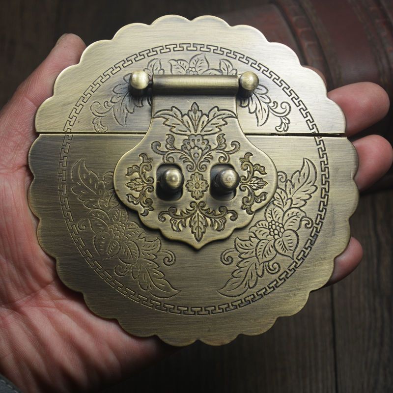 New   12cm    Brass Buckle  Chinese  Copper Lock Clasp