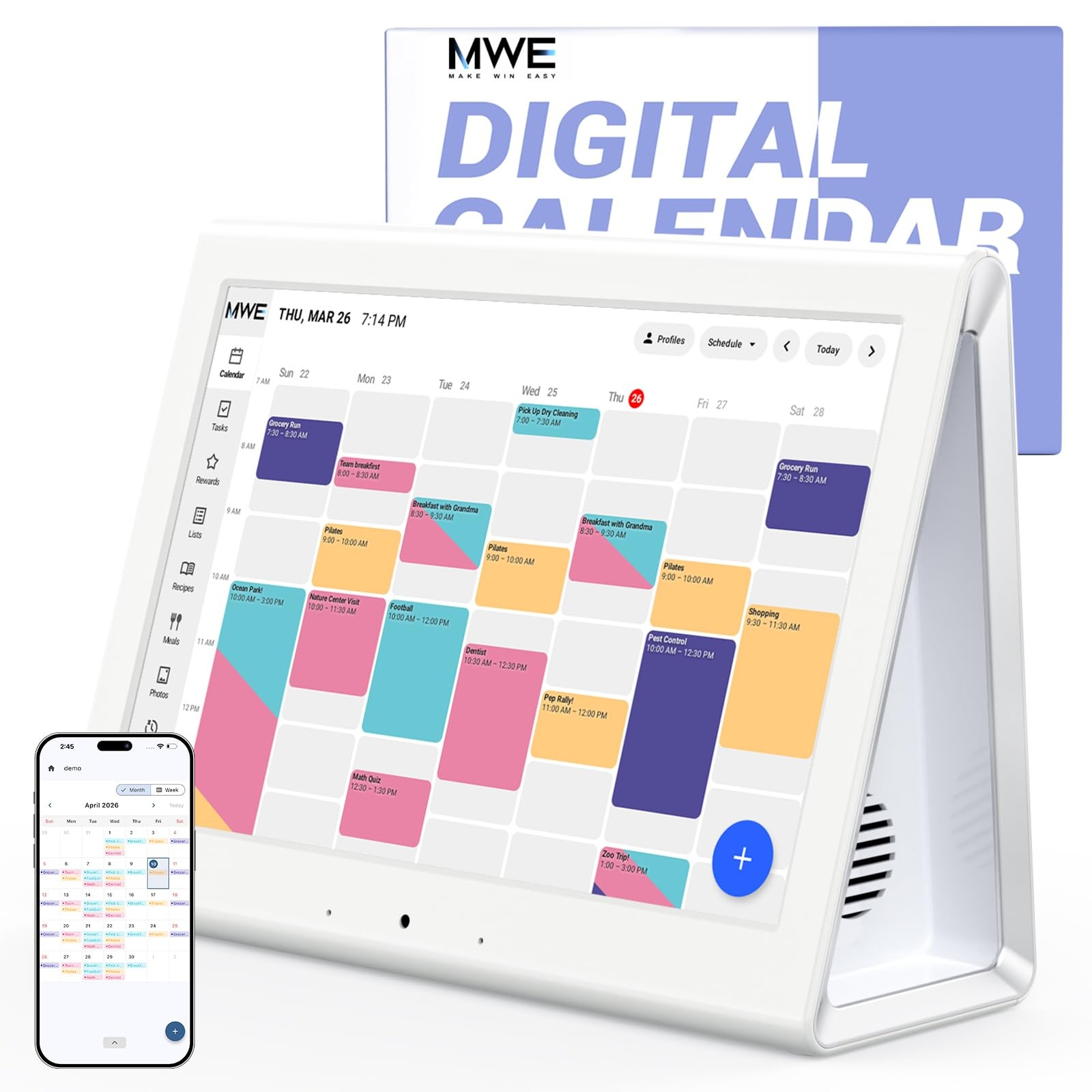 2026 New Upgraded Smart Digital Calendar, Family Planner No Subscription 2026 New Upgraded Smart Digital Calendar, Family Planner No Subscription