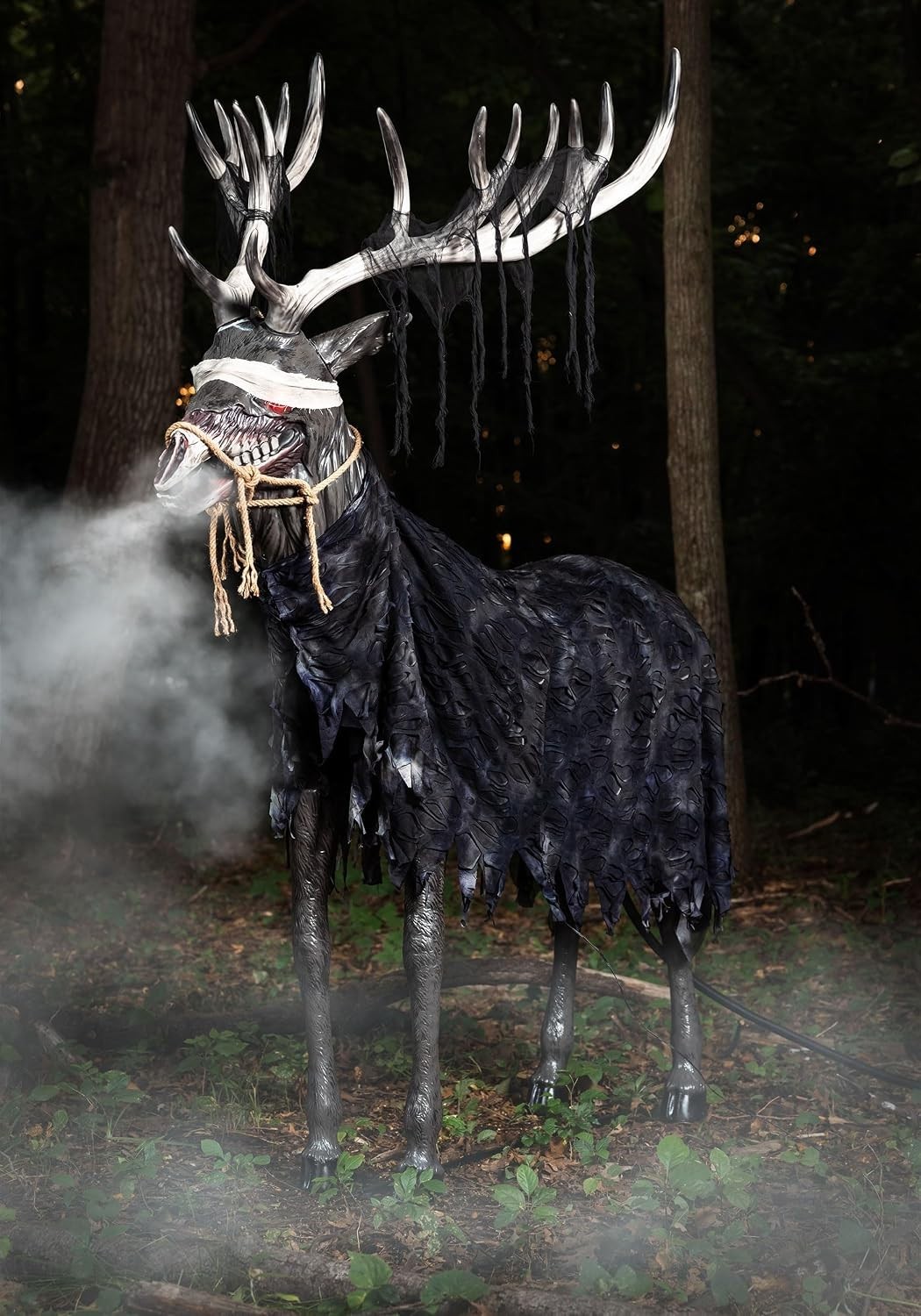 7 FT ANIMATED UNDEAD STAG ANIMATRONIC HALLOWEEN PROP 7 FT ANIMATED UNDEAD STAG ANIMATRONIC HALLOWEEN PROP
