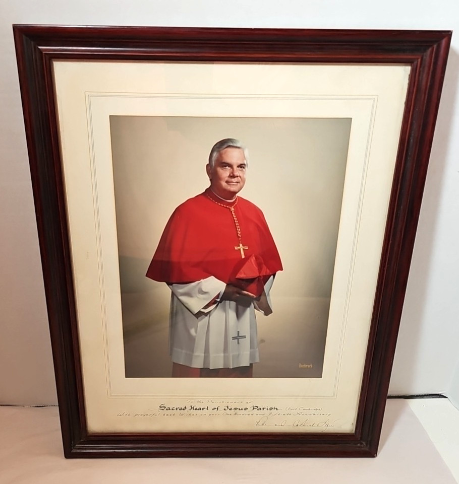 Bernard Francis Law d. 2017 Signed 8.5