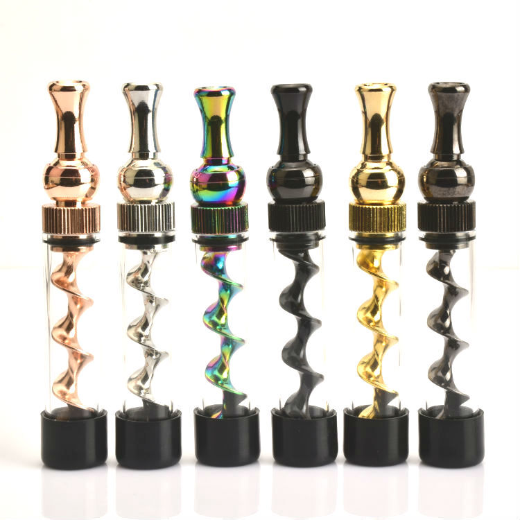 Spring T5 Mini Herb Pipe Twisty Blunt 360 Rotating Smoking Pipe-Randomly Color Spring T5 Mini Herb Pipe Twisty Blunt 360 Rotating Smoking Pipe-Randomly Color