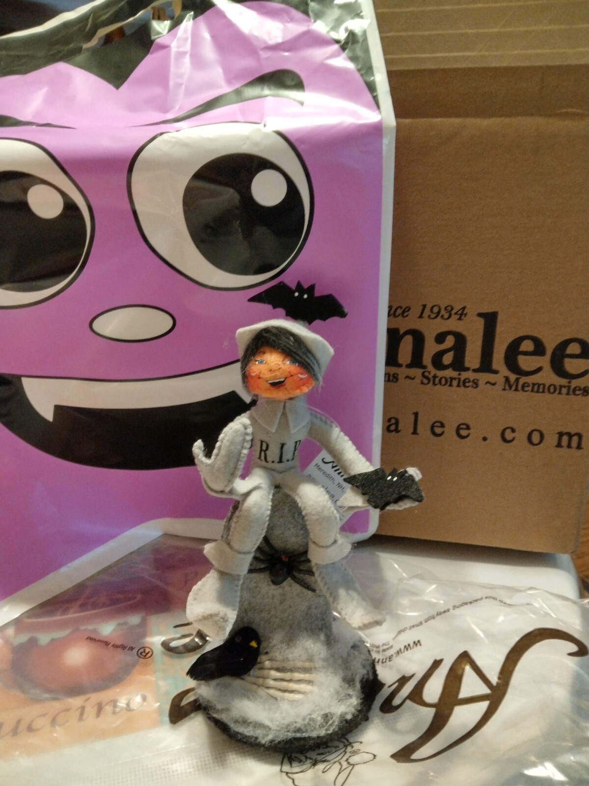 Annalee 5 in Halloween RIP Elf New bag and box Annalee 5 in Halloween RIP Elf New bag and box