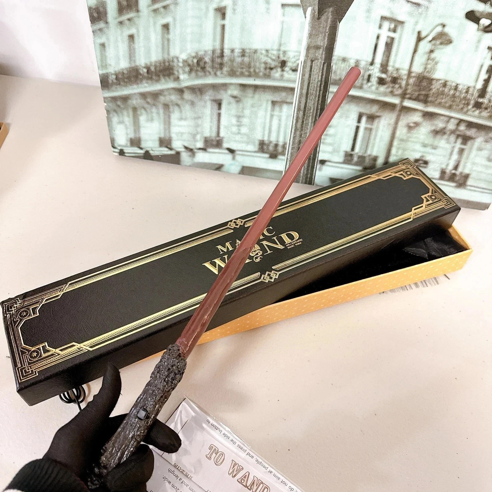 Harry Potter Magic Wand Fire-Spitting Wizard Cosplay Prop with Gift Box