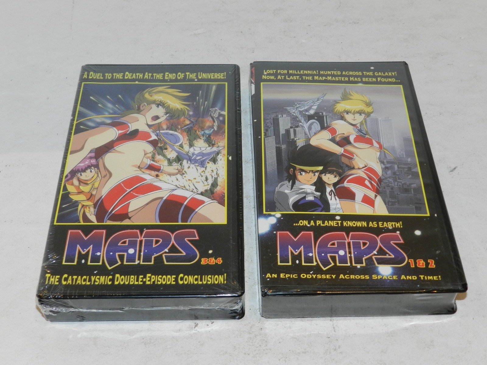 MAPS VHS Anime 1994 Lot of 2 Vol 1+2 Episodes 1-4 ~ Both Are Brand New ~ SEALED MAPS VHS Anime 1994 Lot of 2 Vol 1+2 Episodes 1-4 ~ Both Are Brand New ~ SEALED