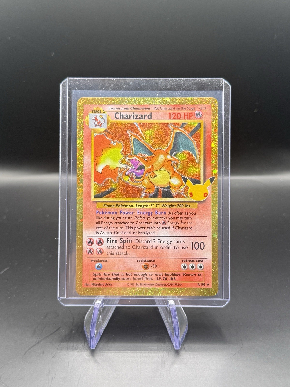 2026 Pokemon 30th Celebration Charizard 4/102 Gold Border Holo Classic 2026 Pokemon 30th Celebration Charizard 4/102 Gold Border Holo Classic
