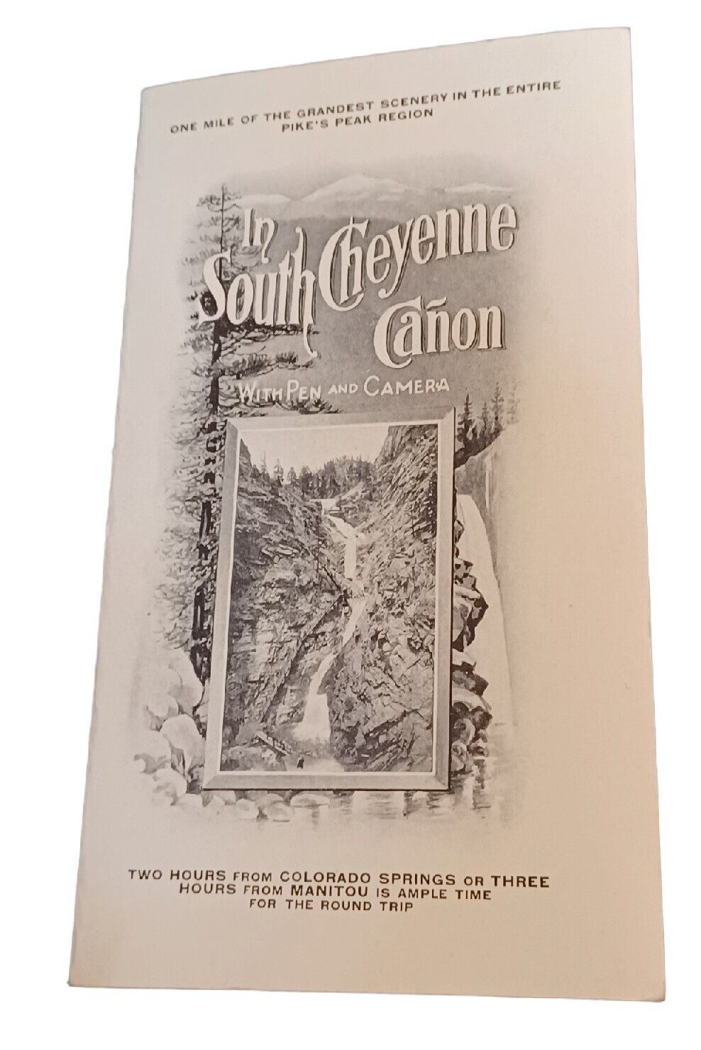 1900s In South Cheyenne Canon with Pen & Camera Colorado View Book
