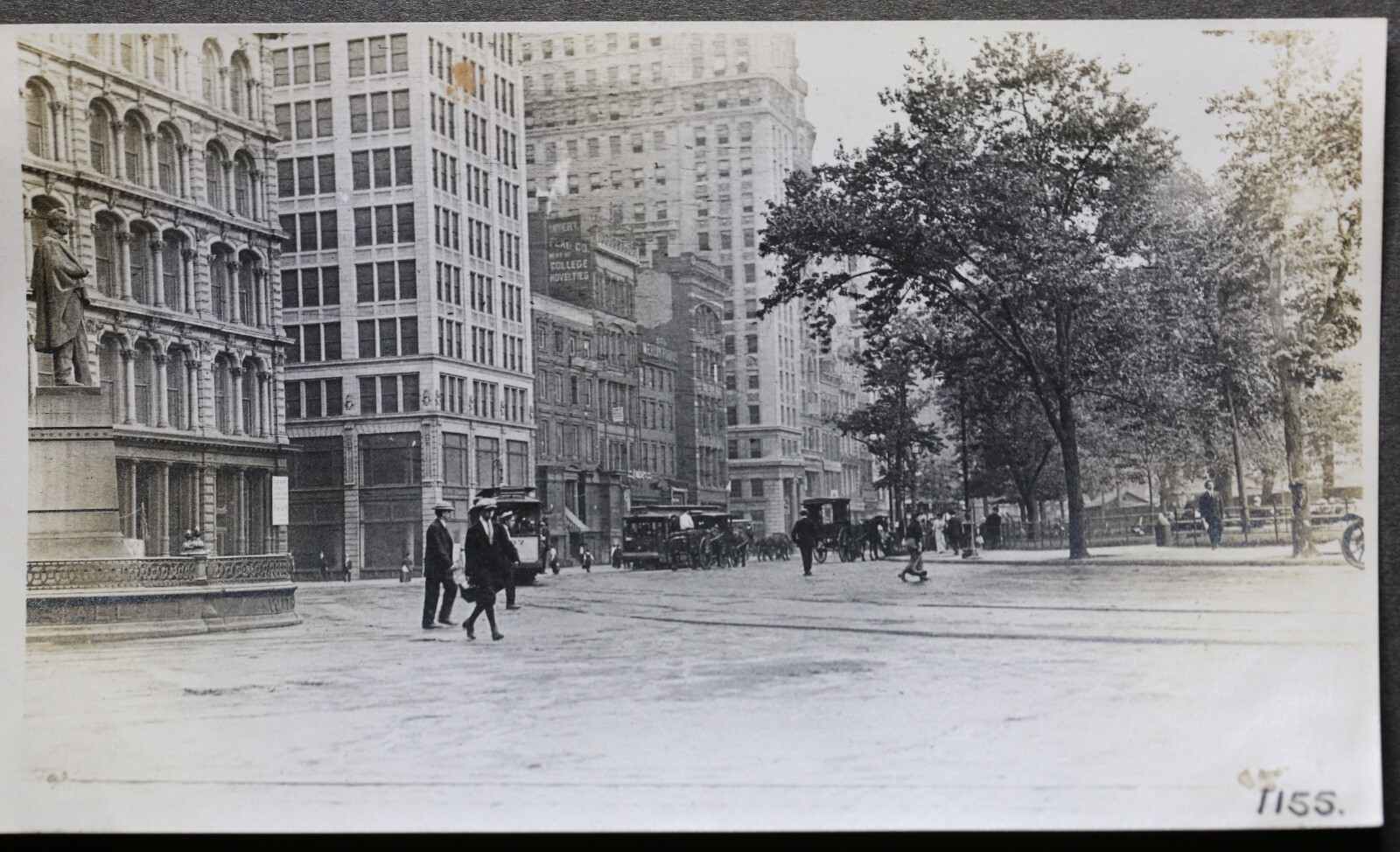 Early 1900's New York City Street Scene Photo Snapshot Lincoln Union Square