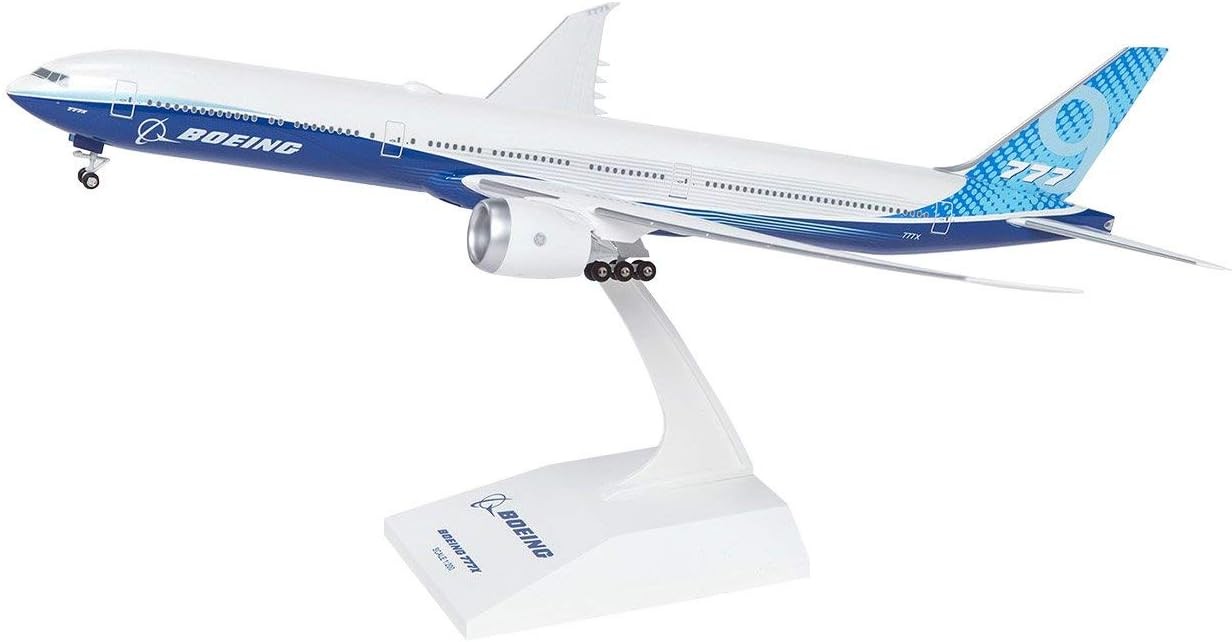 Hogan Boeing 777-9 777X Wing Tips Fold House Color Desk Jet Model 1/200 Airplane