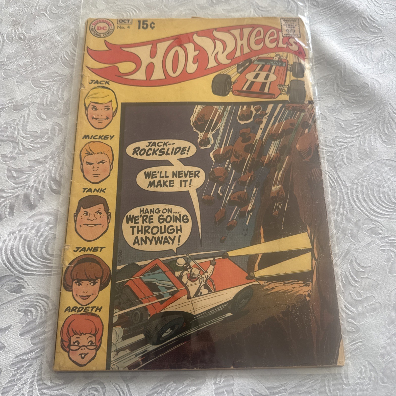 HOT WHEELS # 4 SEP.-OCT. 1970, DC COMICS / UNGRADED HOT WHEELS # 4 SEP.-OCT. 1970, DC COMICS / UNGRADED
