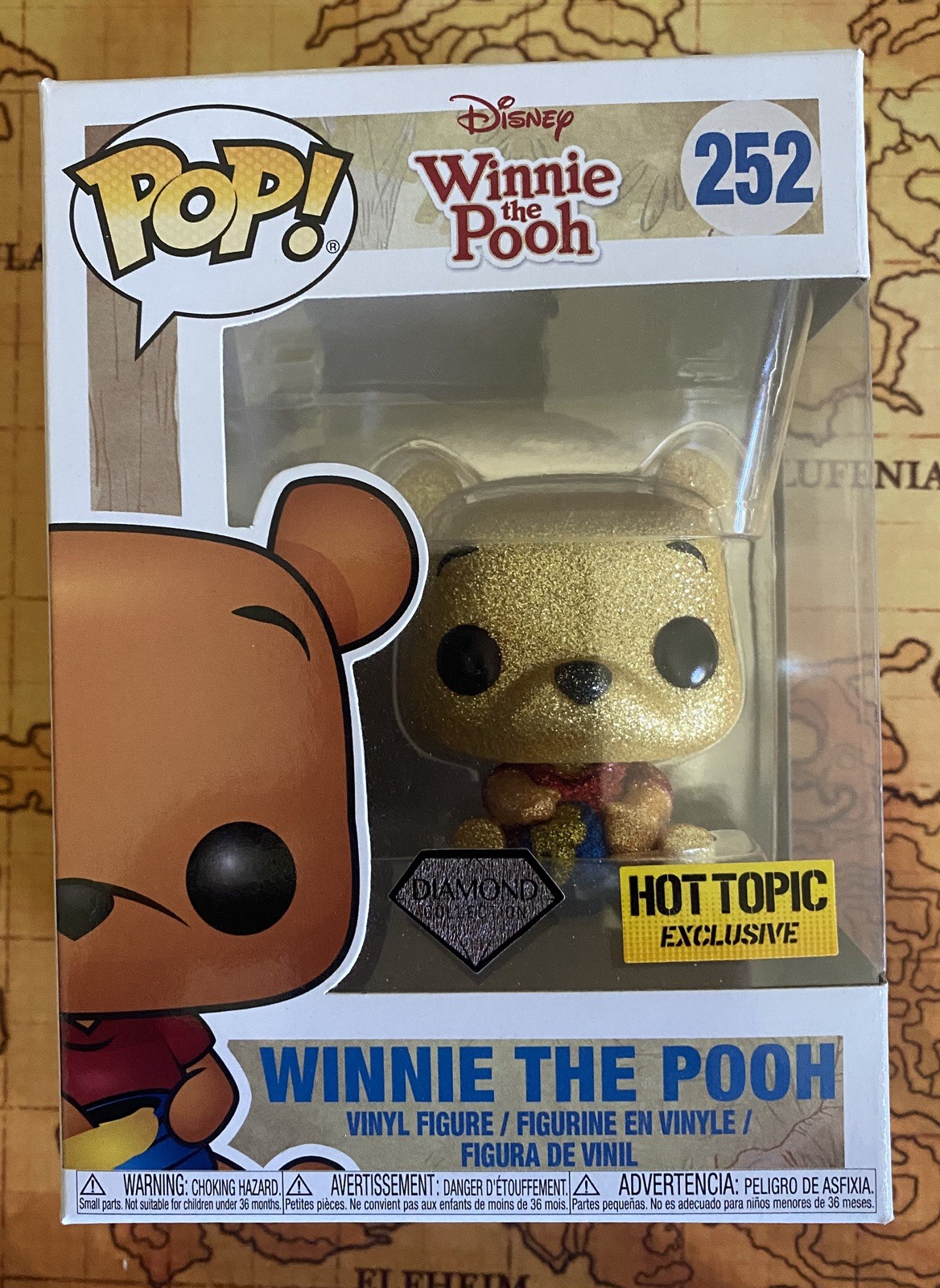 Funko Pop Disney Winnie the Pooh (Diamond Glitter) - Hot Topic (Exclusive) #252 Funko Pop Disney Winnie the Pooh (Diamond Glitter) - Hot Topic (Exclusive) #252