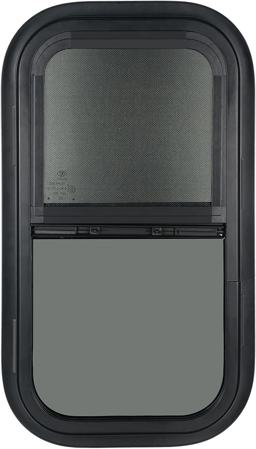 Vertical RV Window, Tinted Sliding with Net Screen and Trim Ring Vertical RV Window, Tinted Sliding with Net Screen and Trim Ring