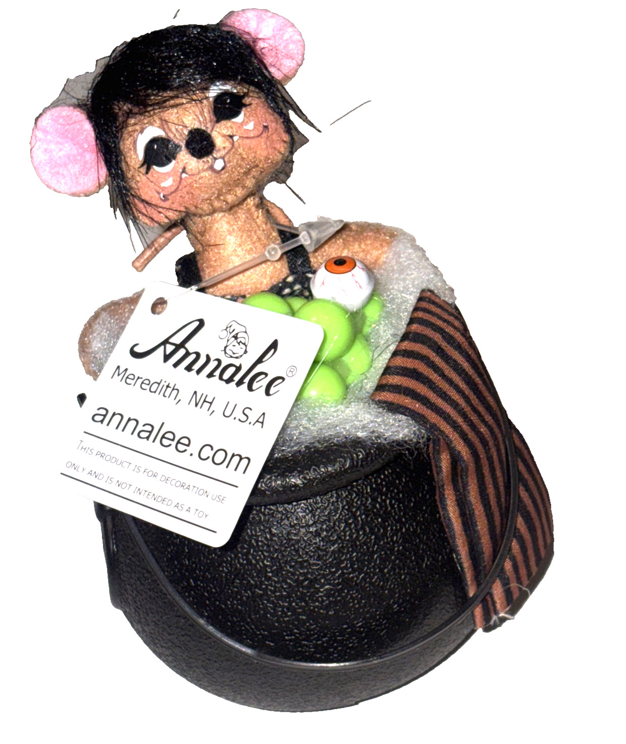 Annalee Haunted Hot Tub Mouse Cauldron Halloween 310324 New with Tags Ships Free