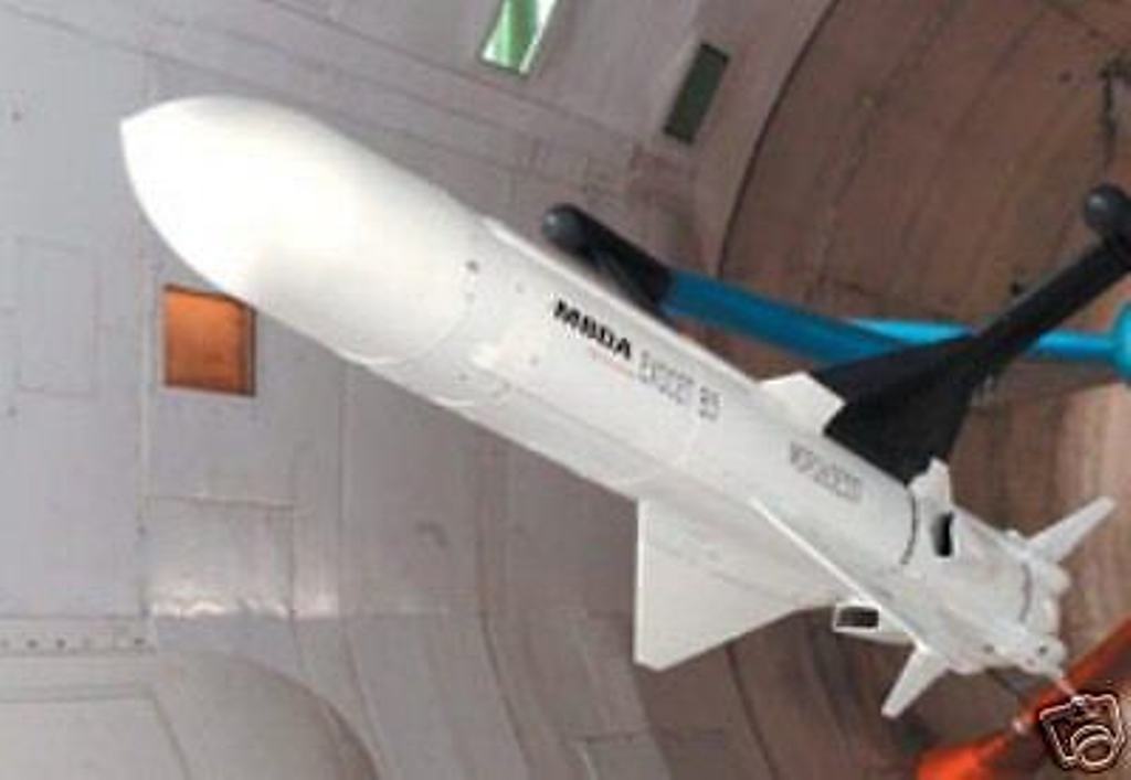 B-3 MM-40 Exocet MBDA Missile Desk Wood Model 