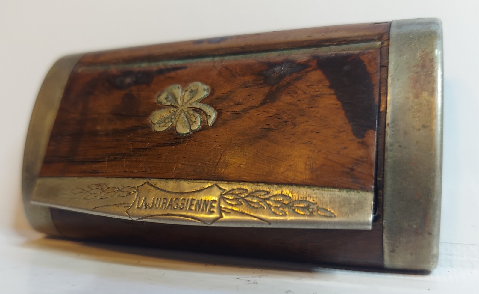Antique French La Jurassienne Snuff Box Antique French La Jurassienne Snuff Box