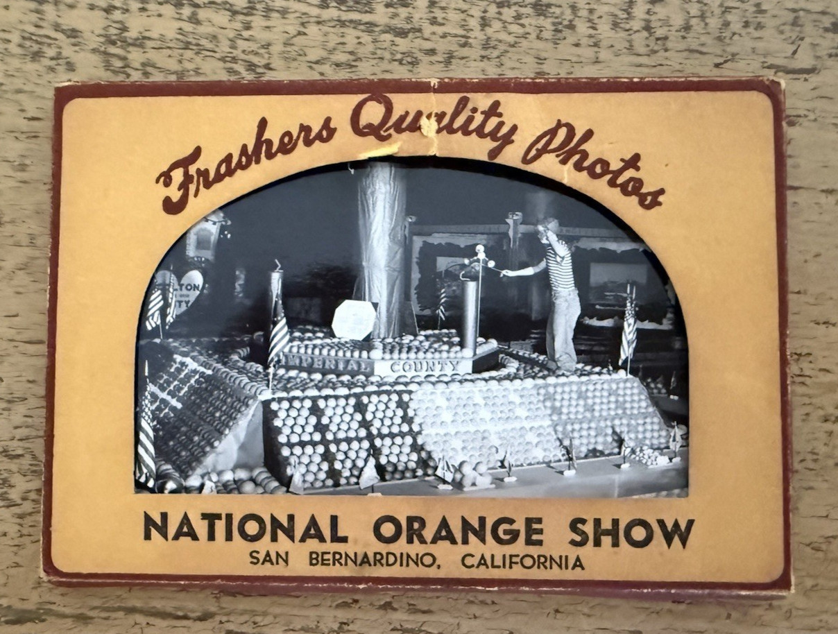 Vintage National Orange Show Pictures Envelope California Vintage National Orange Show Pictures Envelope California