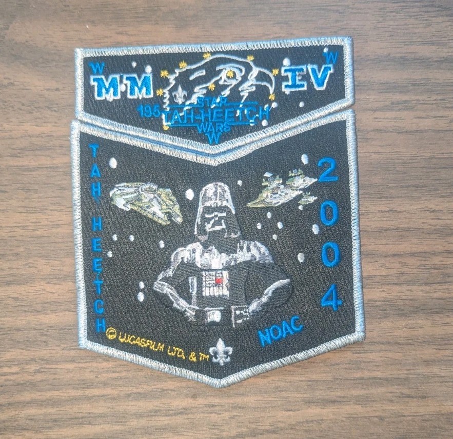 2004 BSA Boy Scout OA NOAC Star Wars Patch Set Sequoia TAH-HEETCH 195 D Vader 2004 BSA Boy Scout OA NOAC Star Wars Patch Set Sequoia TAH-HEETCH 195 D Vader