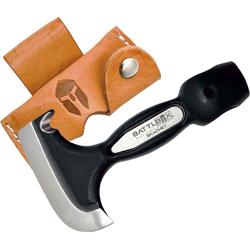 BattlBox Vintage Skachet Survival Tool w/ Leather Sheath Axe Head Multi-tool BattlBox Vintage Skachet Survival Tool w/ Leather Sheath Axe Head Multi-tool