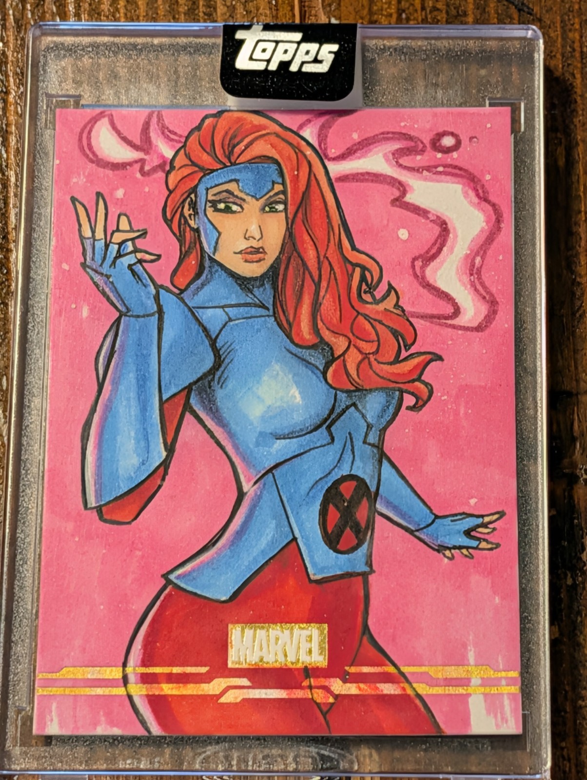 Topps \'26 Marvel Mint Jean Grey 1/1 Sketch Card Hand Signed Alcione Silva Topps \'26 Marvel Mint Jean Grey 1/1 Sketch Card Hand Signed Alcione Silva