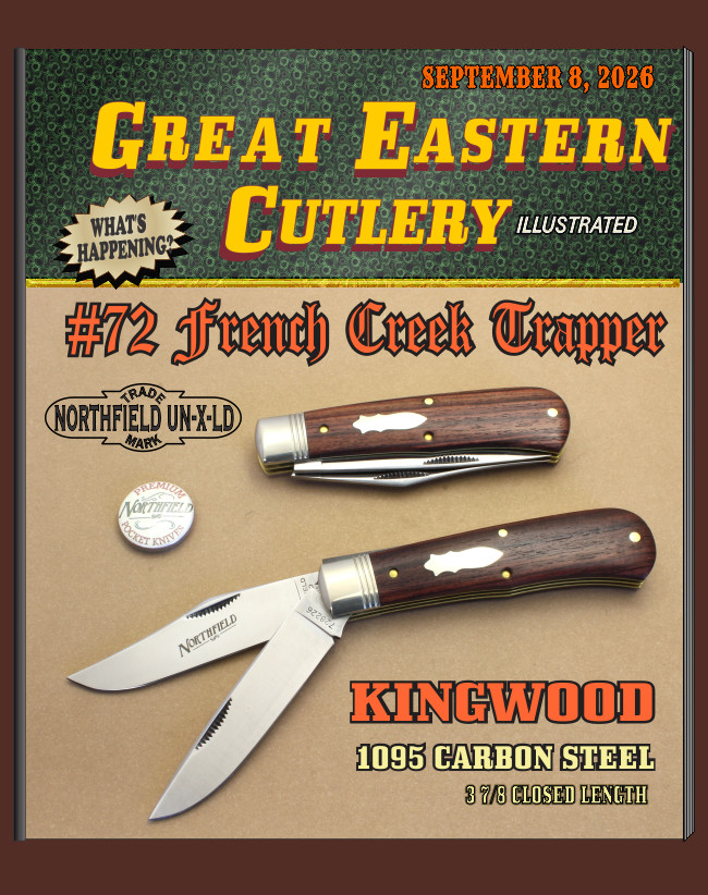 GEC, Northfield UN-X-LD, 728226 French Creek Trapper knife. Kingwood