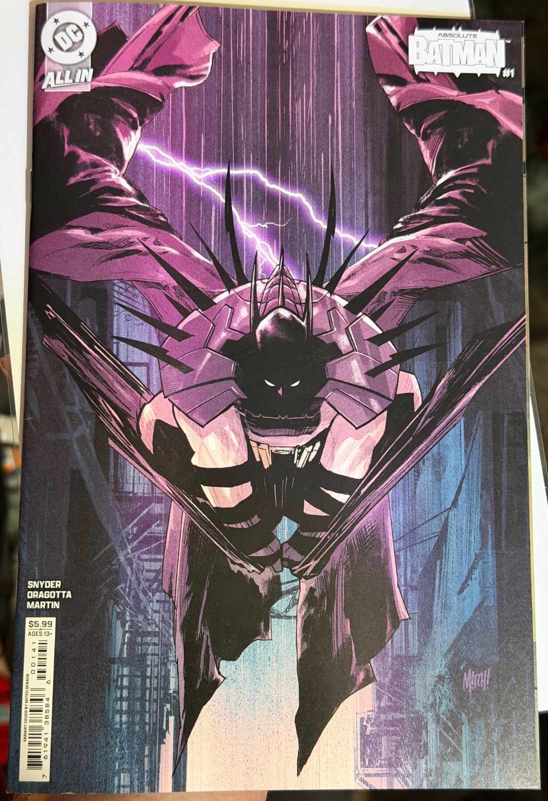 Absolute Batman #1 1st Print Variant Mitch Gerads