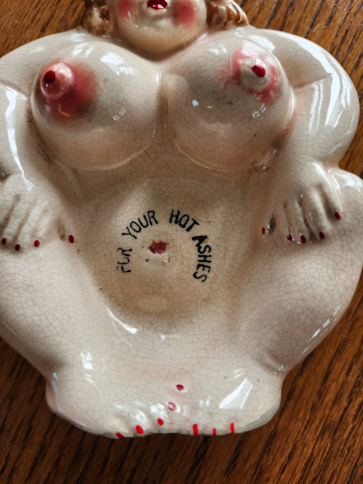 Vtg NOVELTY ASHTRAY Risque Rubenesque Lady Kitschy 1950s Ceramic Japan TOBACCO Vtg NOVELTY ASHTRAY Risque Rubenesque Lady Kitschy 1950s Ceramic Japan TOBACCO