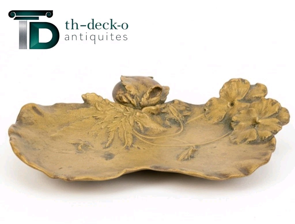 MURSH INKWELL BRONZE GOLD DECOR THOUGHTS ART NOUVEAU INKWELL JUGENDSTIL 1900 MURSH INKWELL BRONZE GOLD DECOR THOUGHTS ART NOUVEAU INKWELL JUGENDSTIL 1900