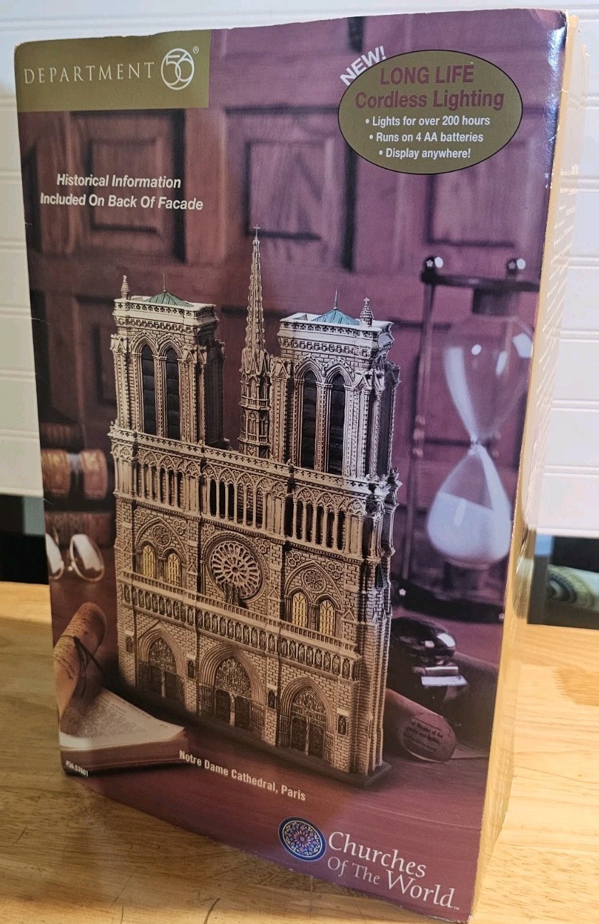 Department 56 Notre Dame Cathedral, Paris Churches Of The World