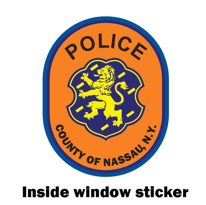 NASSAU County Sticker, INSIDE WINDOW MOUNT, MADE IN USA