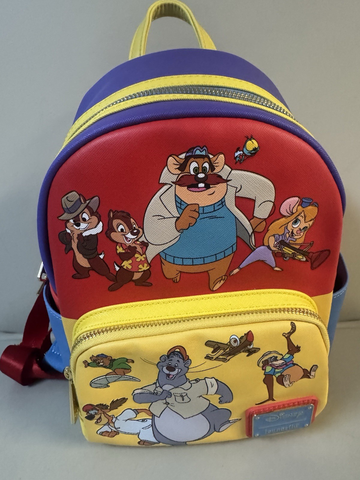 Loungefly Disney Afternoon 90’s Mini Backpack Ducktales, Chip N Dale, Talespin