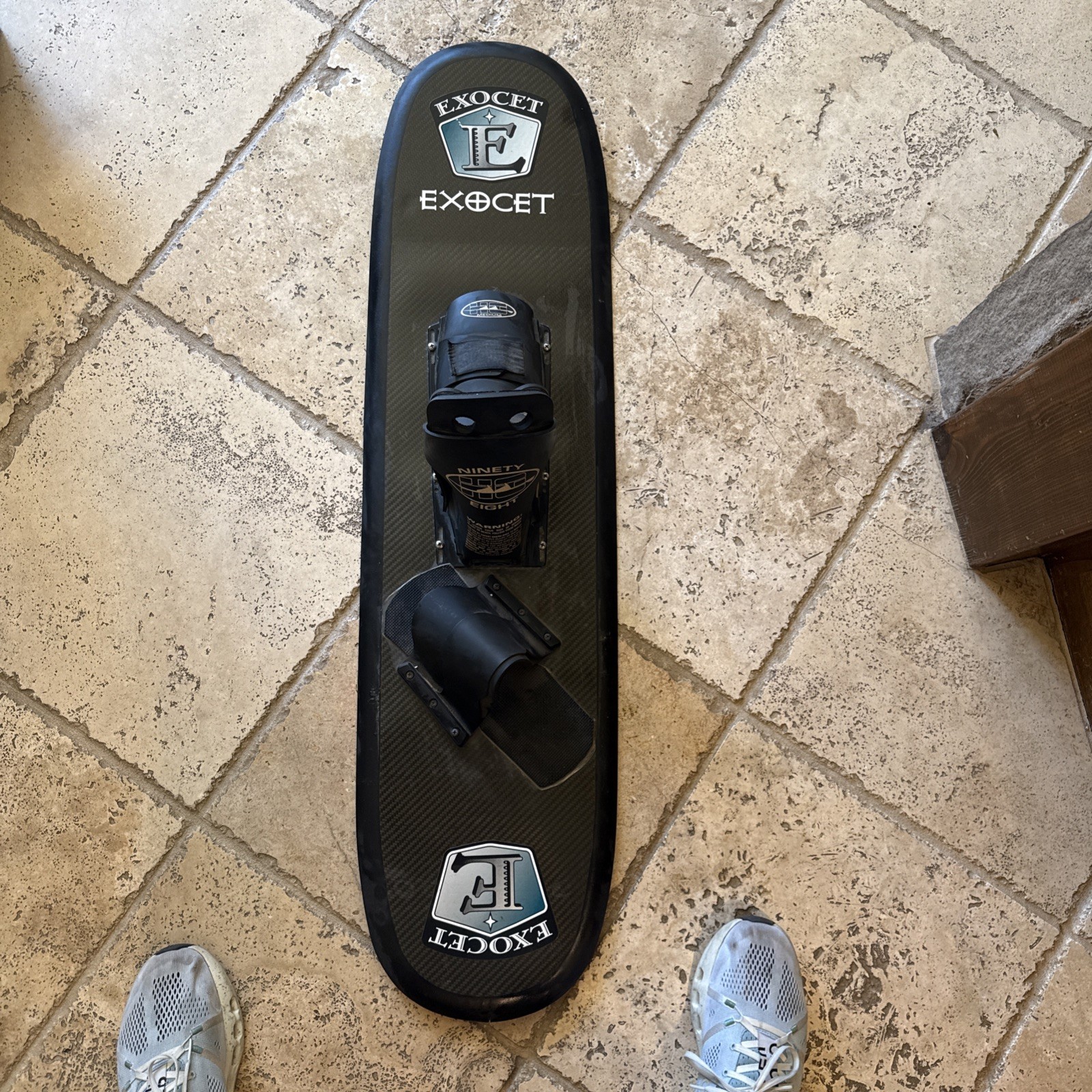 Vintage EXOCET Trick Water Ski with HO 98 high wrap competition binding Vintage EXOCET Trick Water Ski with HO 98 high wrap competition binding