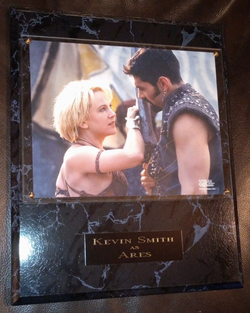 Rarest Signed Plaque Kevin Smith Ares Xena Warrior Princess COA Hercules d.2002