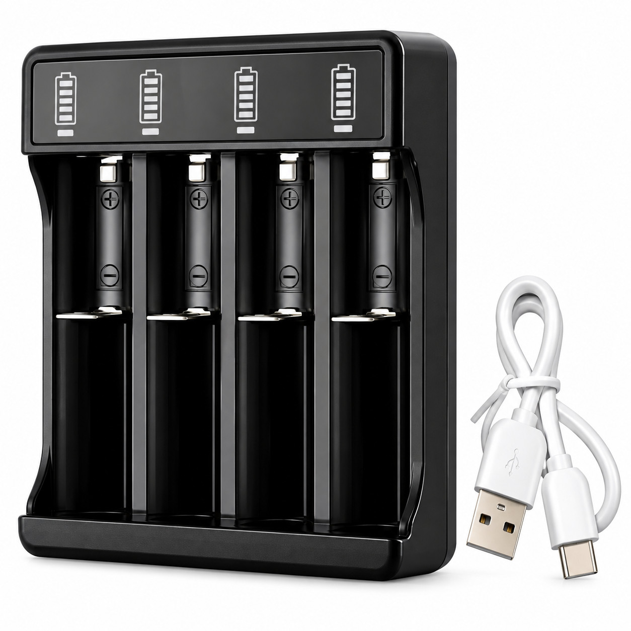 Li-ion Lithium Smart Charger 3.7V 2 4 6 Slot For 16340/14500/26650 RCR123 USA A+