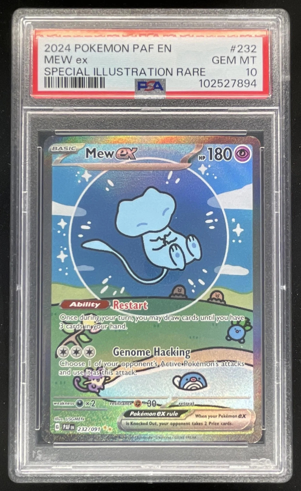 2024 Pokemon Paldean Fates #232/091 Mew ex PSA 10 2024 Pokemon Paldean Fates #232/091 Mew ex PSA 10