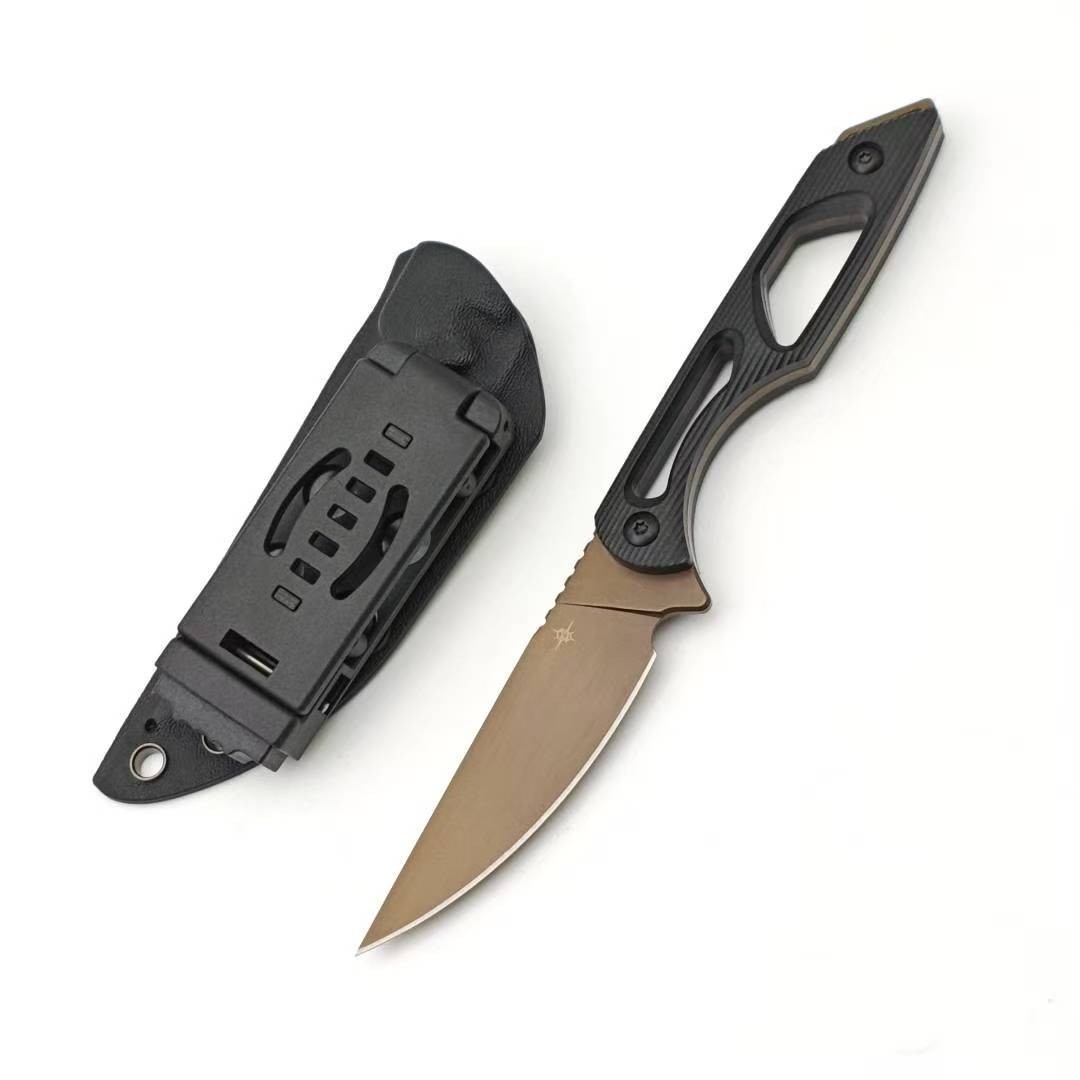 Toor Outdoor Canyon Drab Drop Point Blade G10 Hande EDC Willow Fixed Blade Knife