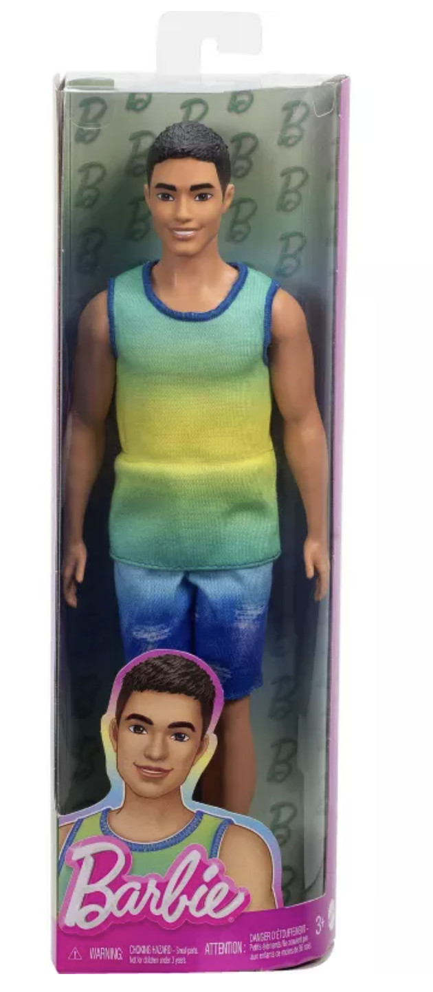 Barbie 12 Ken Fashionista Ombre Tank Doll Black Hair Brown Eyes Toy New With Tag