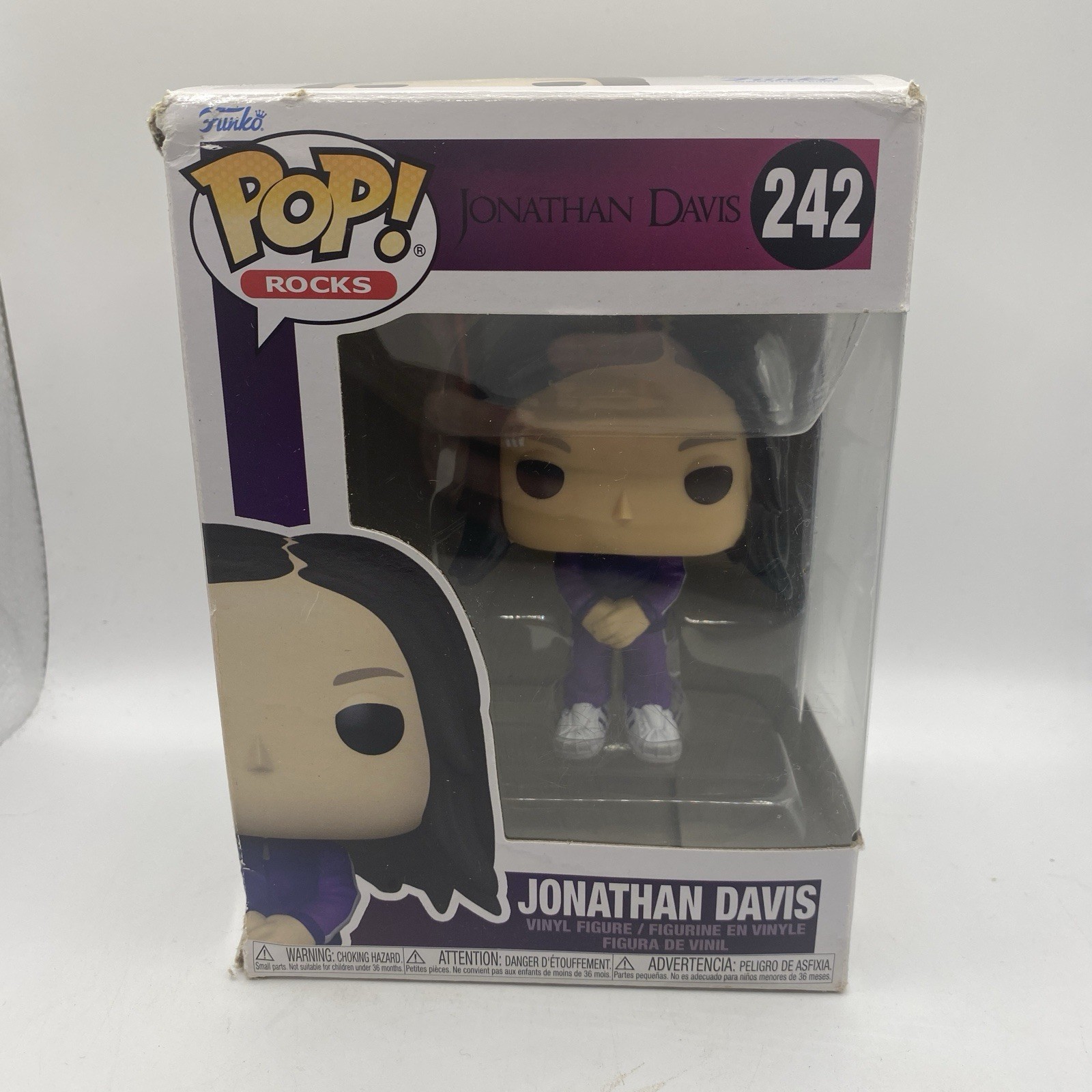 Funko Pop: Jonathan Davis #242 KoRn, Box DMG, Read Desc Unopened Box Funko Pop: Jonathan Davis #242 KoRn, Box DMG, Read Desc Unopened Box