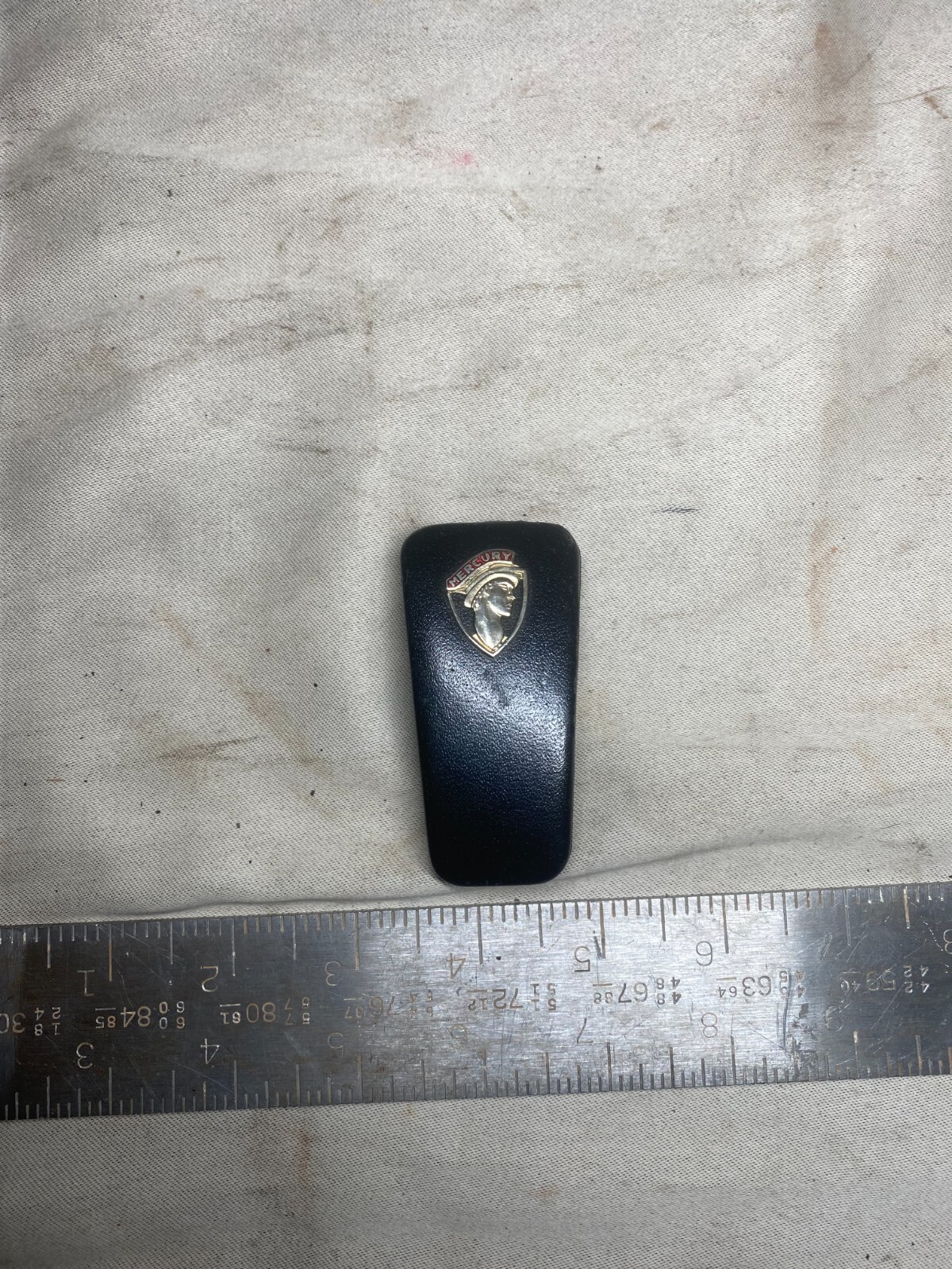 Vintage Mercury Car Hard Shell Key Holder Pocket Coffin Metal Nice Shape Vintage Mercury Car Hard Shell Key Holder Pocket Coffin Metal Nice Shape