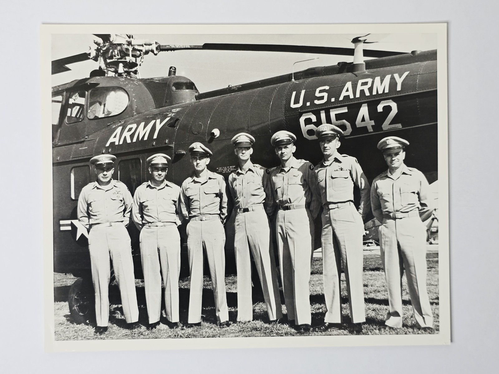 U.S. Army H-19D Square Dance Team Named Crew Fort Rucker 1957 8x10 Photo