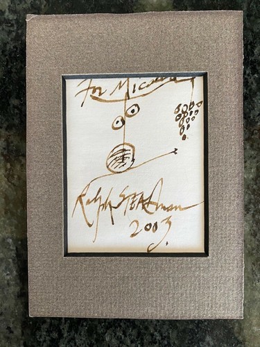 Ralph Steadman Original Signed Sketch (Fear & Loathing Hunter S. Thompson)