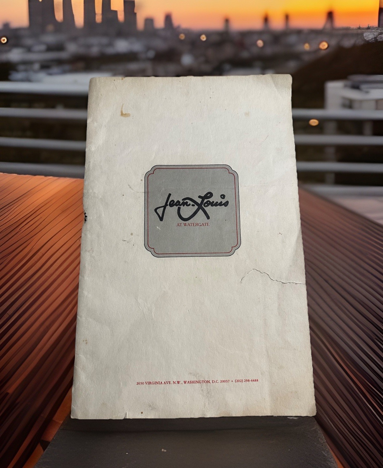Menu Washington DC Jean Louis At Watergate Chef Palladin Vintage 1970s